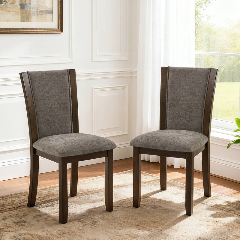 Dining Chairs Only, Wooden Dining Chairs Set of 4, Kitchen Chair with Padded Seat, Upholstered Side Chair for Dining Room
