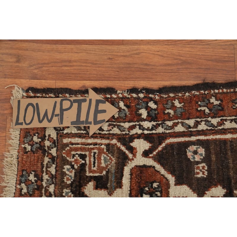 Hand Knotted Oriental 100% Wool Carpet Traditional Medallion Oranges & Rust Heriz (serapi) Area Rug - 13' 4'' X 9' 7''