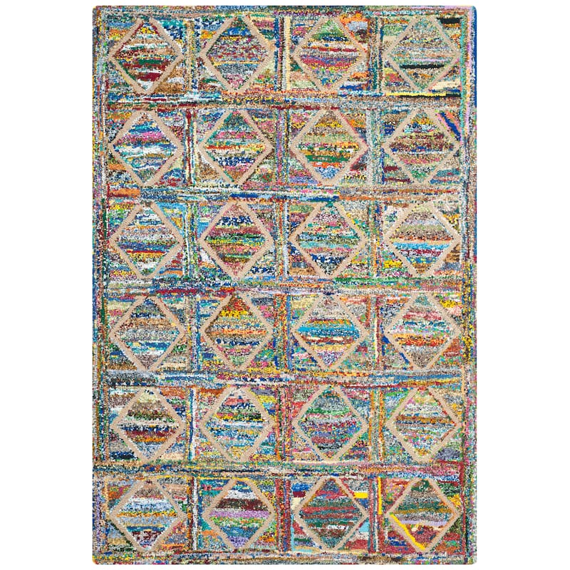 SAFAVIEH, Handmade Nantucket Gudfinna Contemporary Cotton Rug