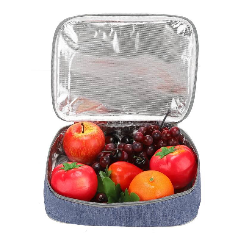 12"x9"x3" Insulated Lunch Bags Food Containers Bag Thermal Bento Bag