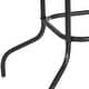preview thumbnail 9 of 30, Rectangular Glass Metal Patio Table with Umbrella Hole