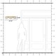 preview thumbnail 13 of 11, Modern Gold 3-Light Vanity Light Frosted Glass Bathroom Fixture