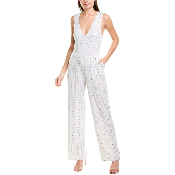 white cut out jumpsuit