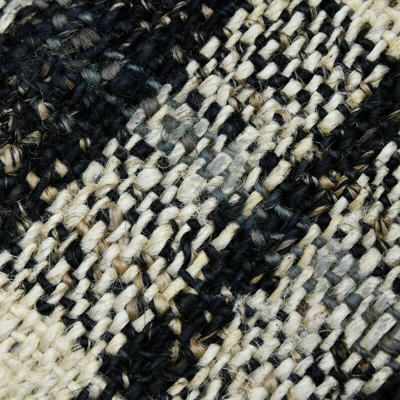 Carbon Loft Whishaw Charcoal Jute Handspun Plaid Area Rug