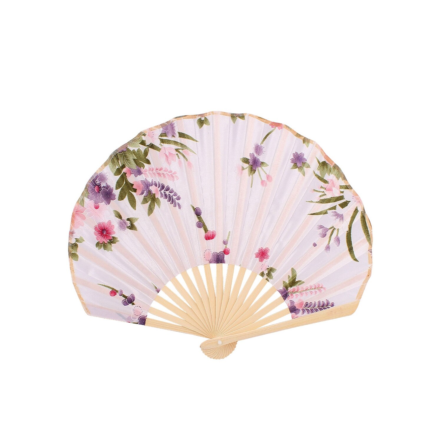 Shop Wedding Party Decor Bamboo Ribs Blooming Flower Printed