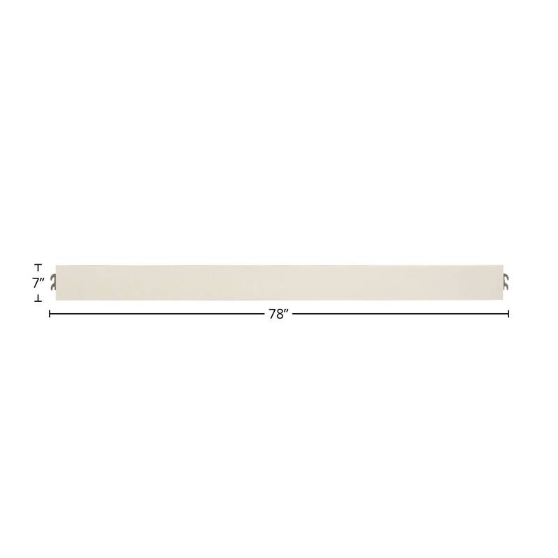 Hanley 78" Wide Bed Rail, Chalk