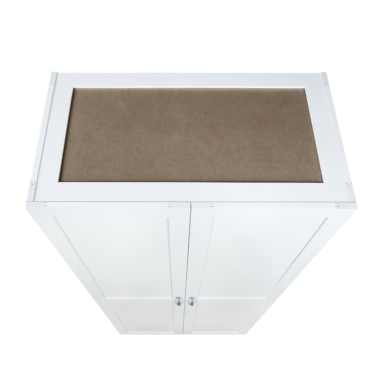 Manhattan Comfort Cornelia Modern Storage Closet 1.0 with 14 Adjustable Shelves - N/A