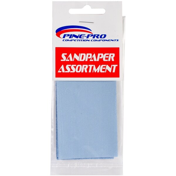 Pine Car Derby Sandpaper Assortment-2"X4.5"