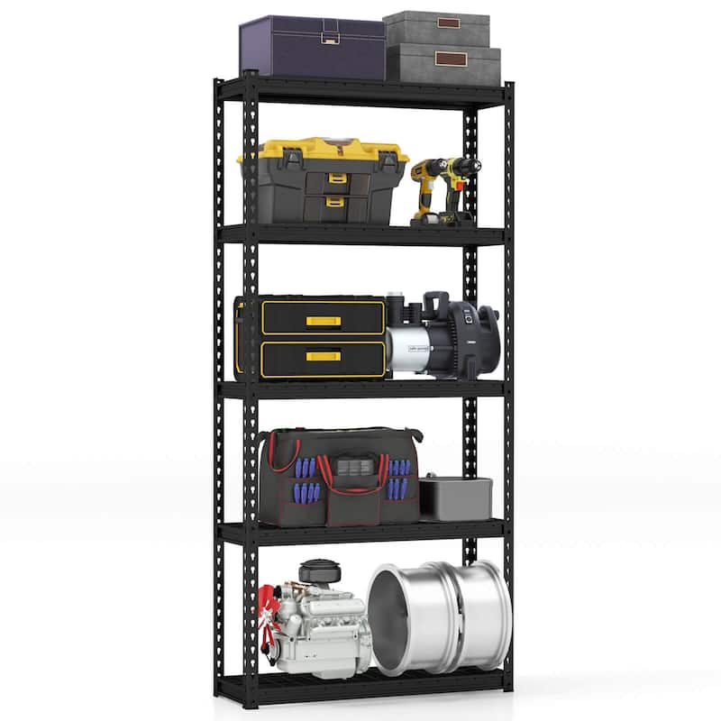 Costway 1/2/3/4 PCS 5-Tier Heavy Duty Storage Shelf Storage Utility