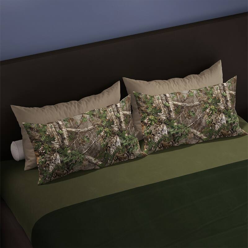 Realtree Xtra Green Camo Pillowcase 2 Pack