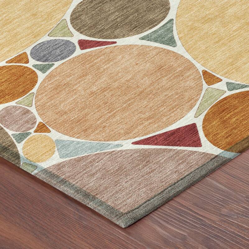 Machine Washable Indoor/ Outdoor Contemporary Rowan Chantille Rug