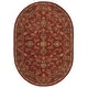 preview thumbnail 29 of 187, SAFAVIEH Handmade Antiquity Manerva Traditional Oriental Wool Rug 7'6" x 9'6" Oval - Red - Oval