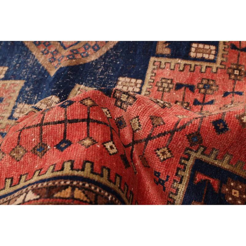 ECARPETGALLERY Hand-knotted Antalya Vintage Dark Copper Wool Rug - 4'8 x 6'0