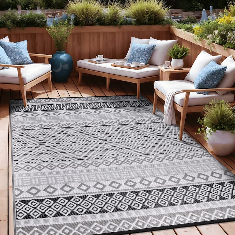 Beverly Rug Boho Outdoor Rug Waterproof for Patio, RV Camping