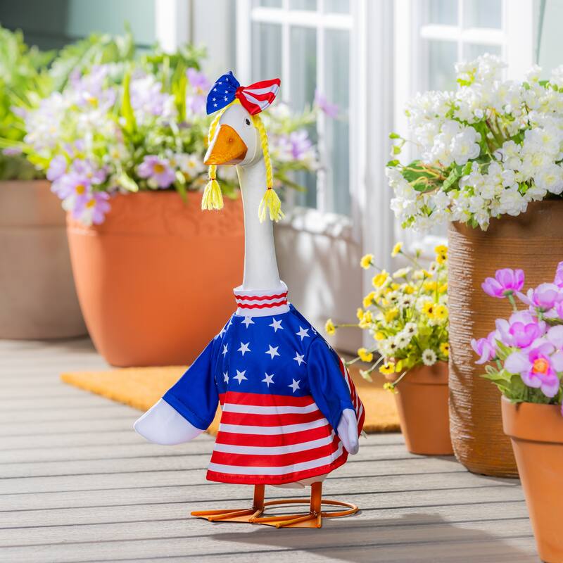 Porch Goose Outfit for Garden Statue