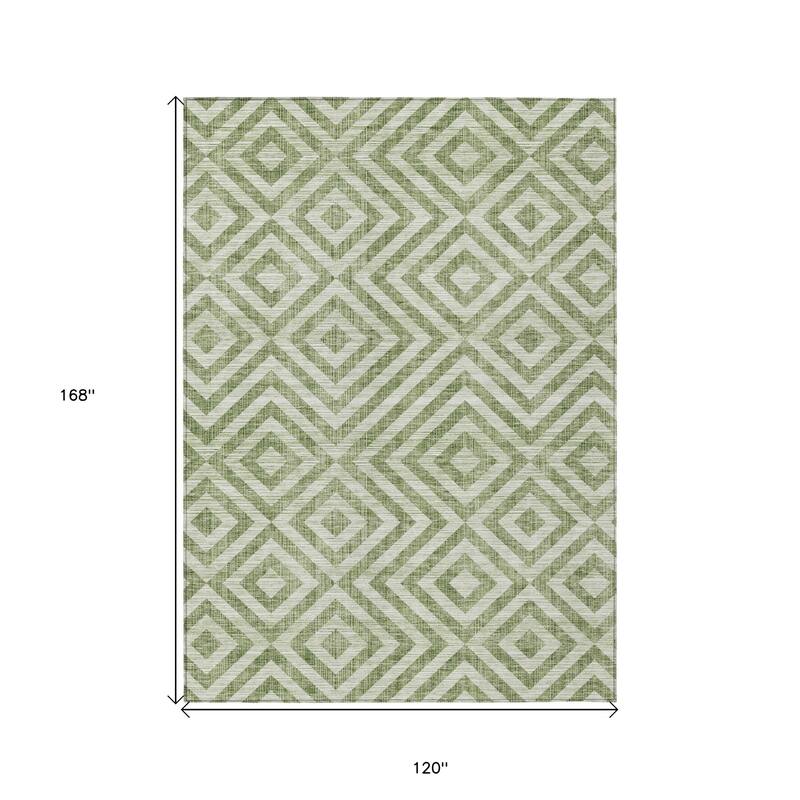 HomeRoots Geometric Transitional Rectangle Outdoor Rug