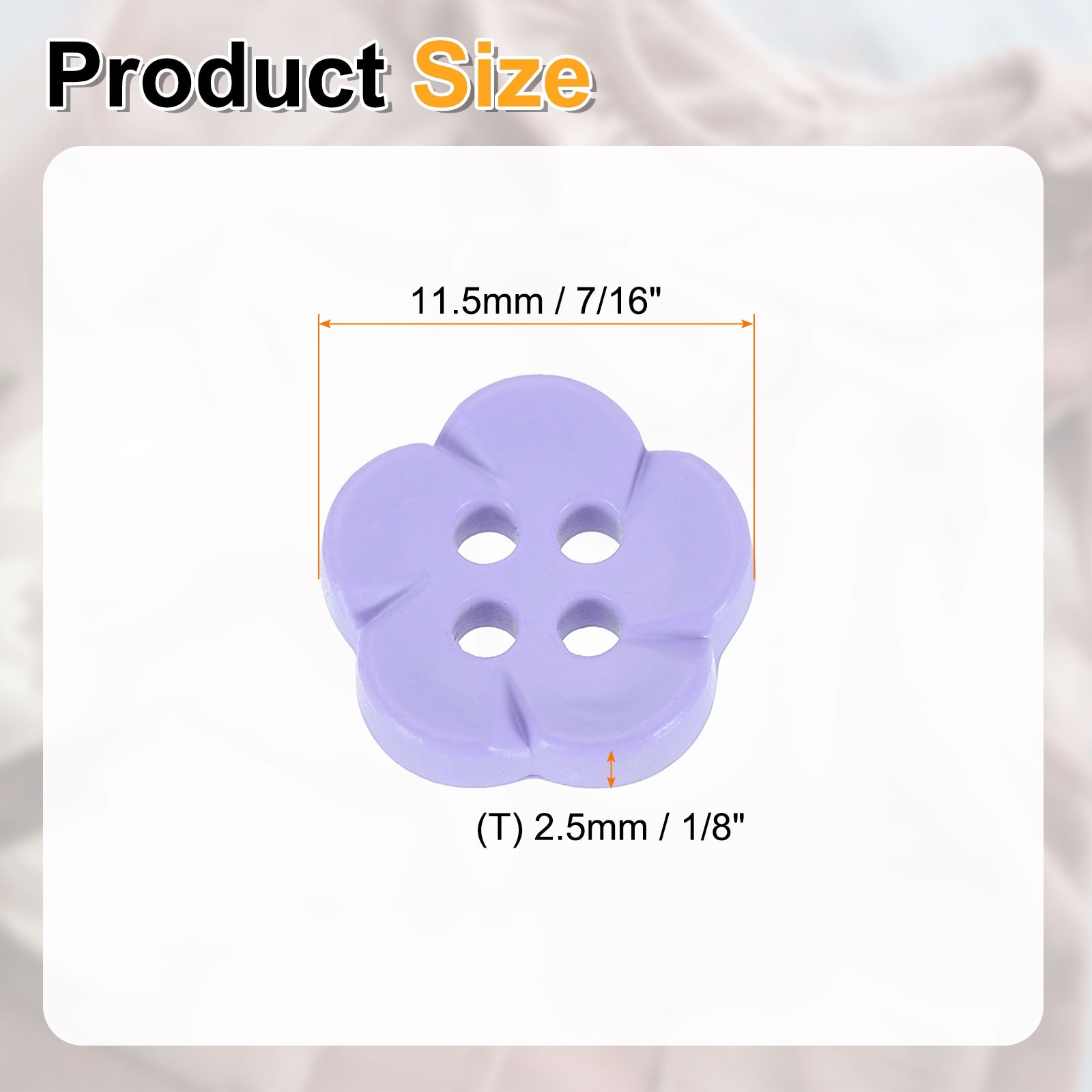 Flower Buttons Resin Sewing Decorative Buttons for Clothes