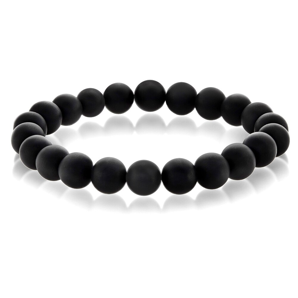 black onyx bead bracelet