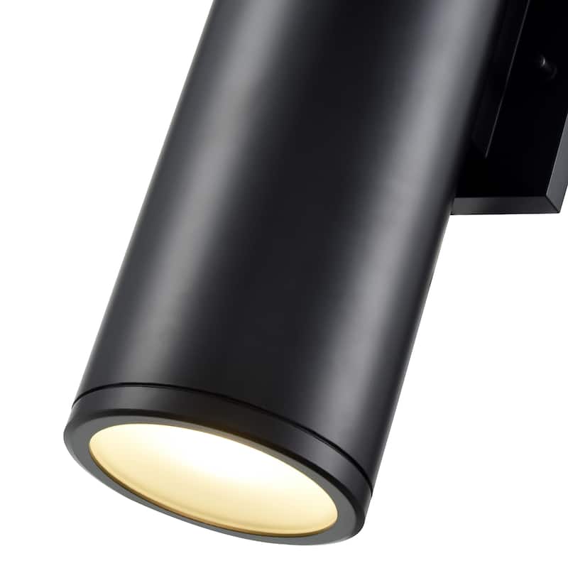 Vegas LED Outdoor Wall Sconce Powder Coated Black