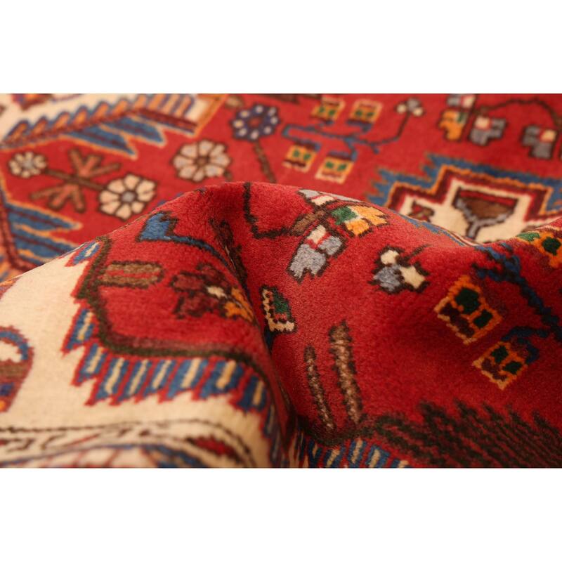 ECARPETGALLERY Hand-knotted Anadol Red Wool Rug - 3'6 x 4'9