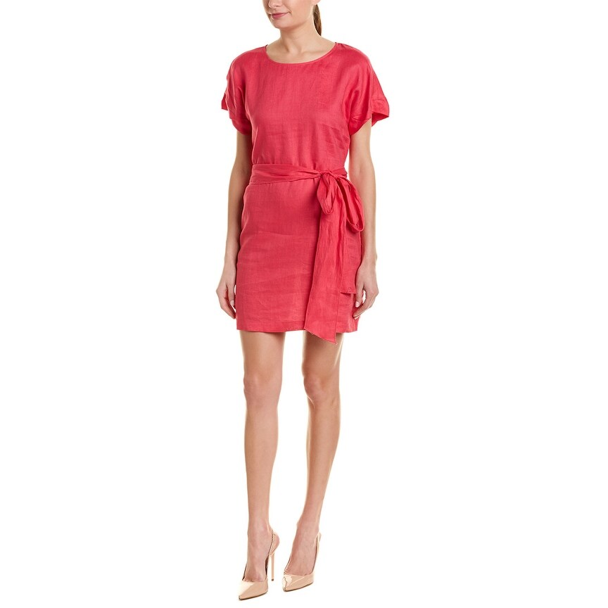 linen sheath dress with sleeves