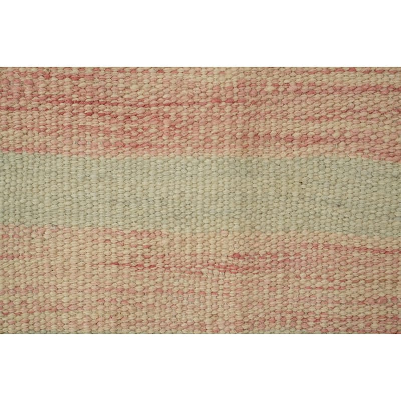 Hand Woven Oriental 100% Wool Carpet Southwestern Modern Multi-Colored Kilim Area Rug - 8' 7'' X 6' 4''