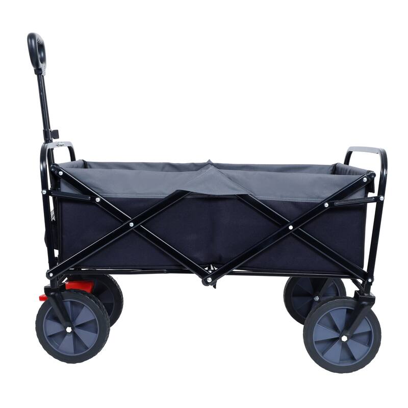 Heavy-Duty 360lb Collapsible Utility Wagon - 150L Capacity Folding Garden & Sport Cart