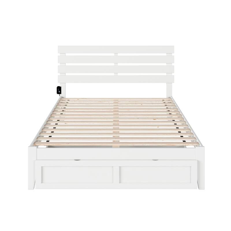 Oxford Platform Bed with Foot Drawer