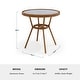 preview thumbnail 12 of 29, Martha Stewart All Weather Woven Bistro Table and Chairs Set with Aluminum Frames - 19"W x 21.75"D x 35"H