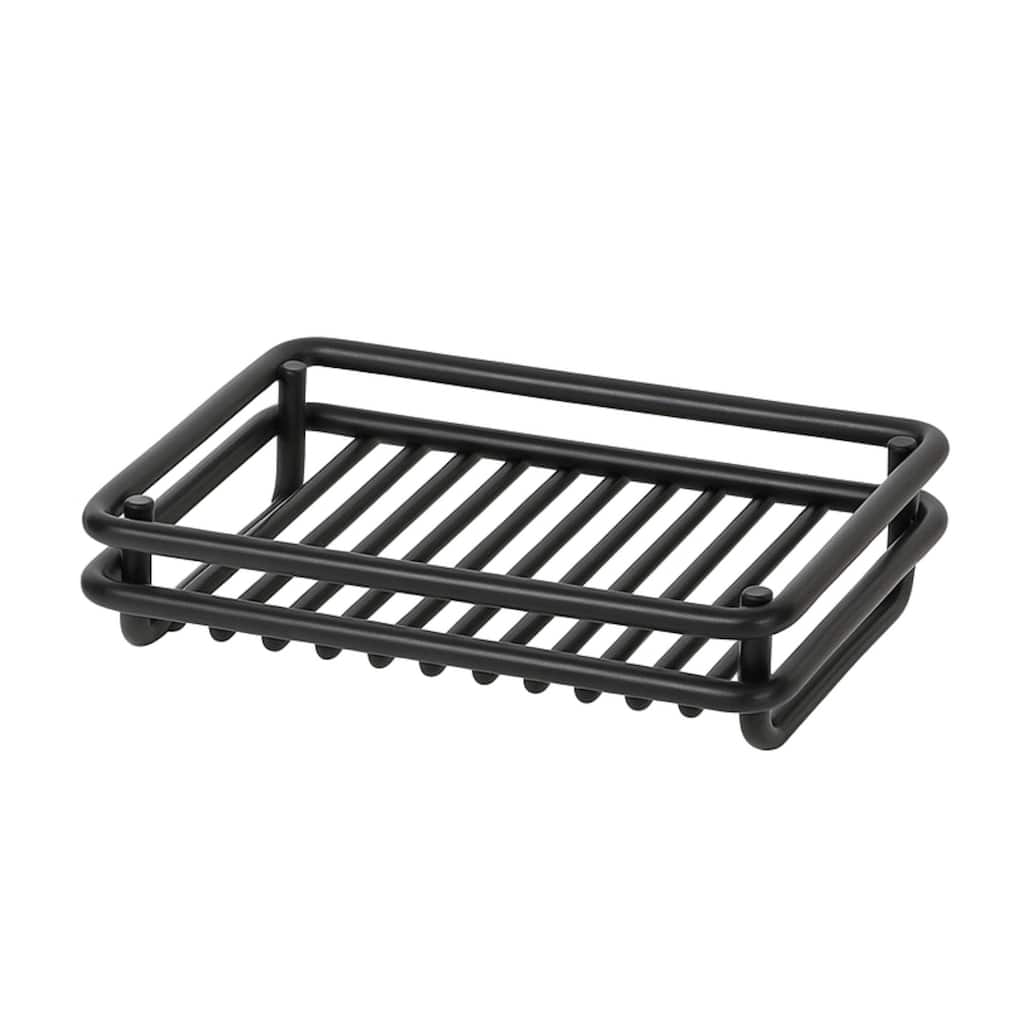 Creative Home Black Powder Coated Metal Wire Soap Dish