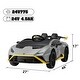 preview thumbnail 17 of 23, 24V Lamborghini Kids Electric Ride-On Car with LED Lights and USB
