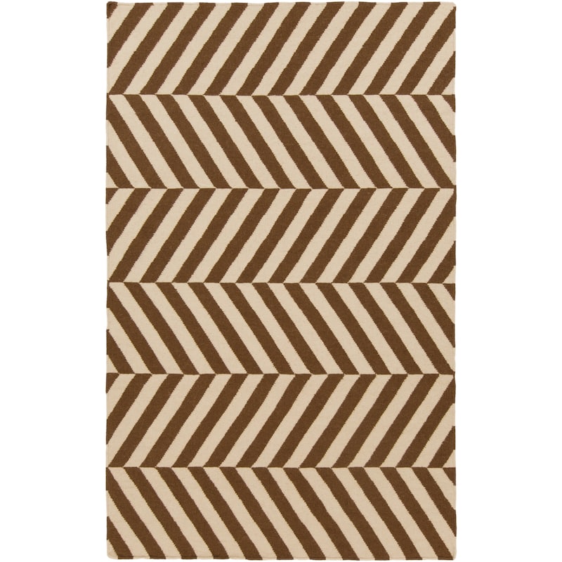 Flatweave Lugano Striped Wool Area Rug
