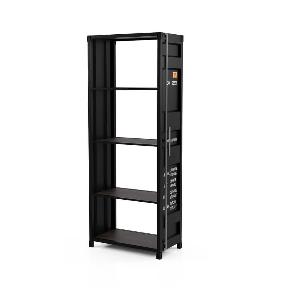 Carnsile Contemporary Open Back 4-Shelf Bookcase by Furniture of America