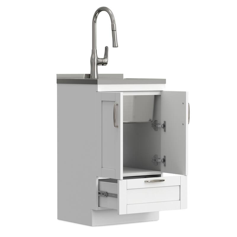 WYNDENHALL Alma Transitional Deluxe Utility Sink & Cabinet