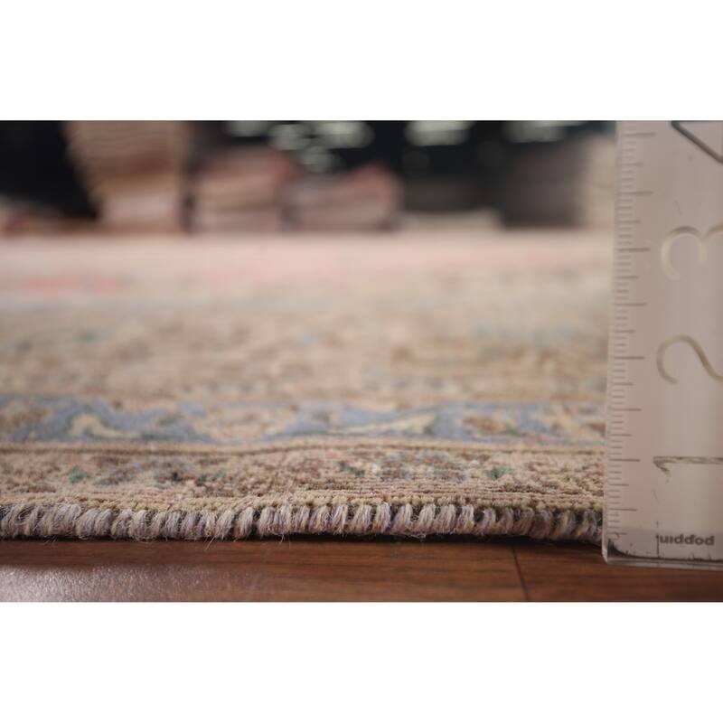 Mashad Persian Vintage Rug Hand-Knotted Oriental Wool Carpet - 9'10"x 12'9"