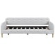 preview thumbnail 45 of 56, Tufted Upholstered Daybed with 4 Solid Pine Legs, Linen Fabric Sofa Bed Frame, Wooden Slat Support, Easy Assemble