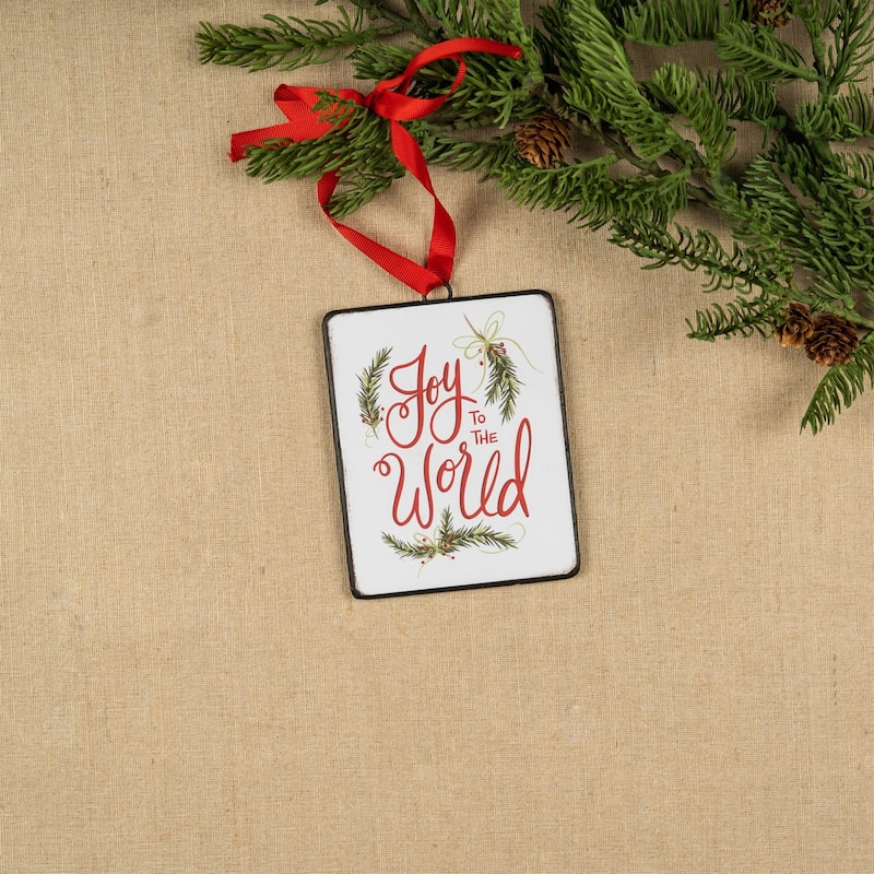 Double Sided Sentiment Christmas Ornaments - 5.25" - 1ct