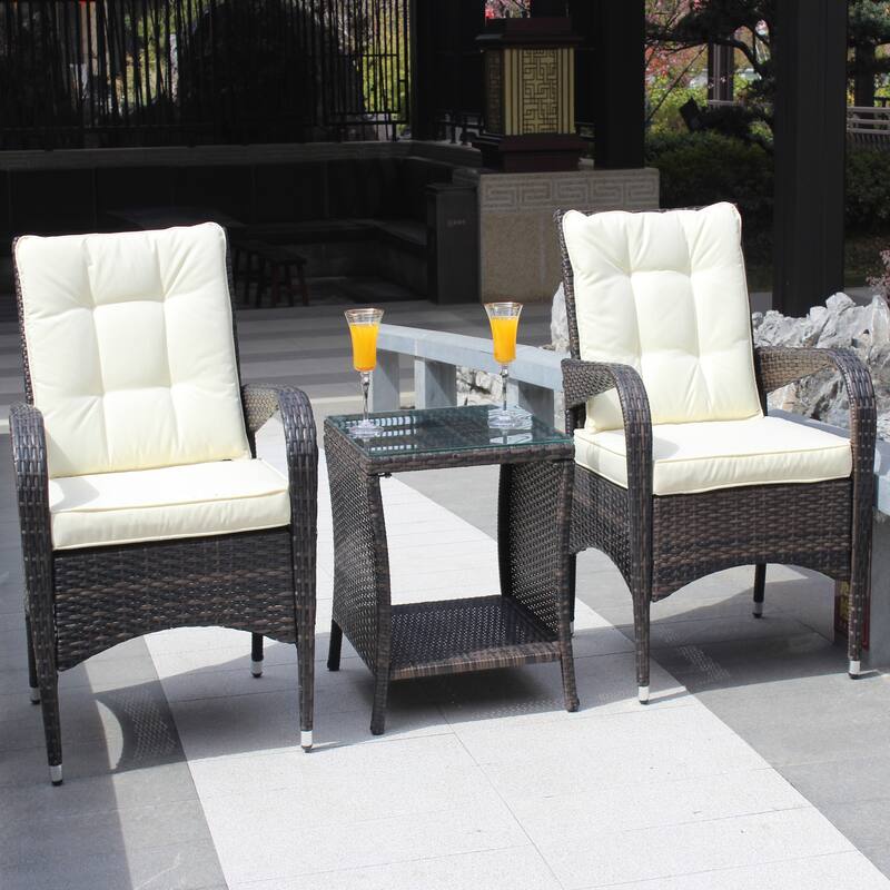 3-piece Outdoor Patio Conversation Set