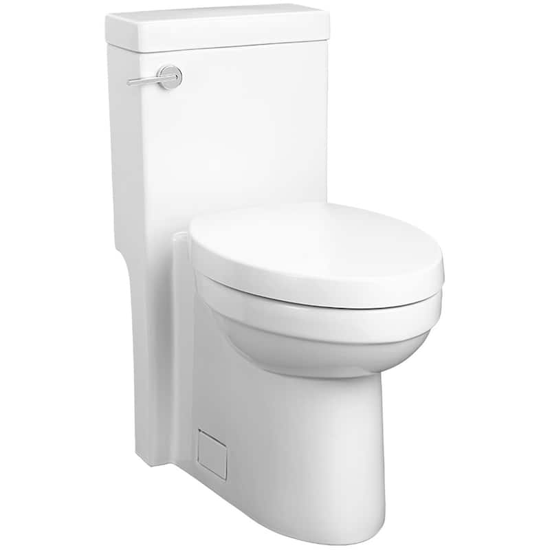 DXV Cossu 1.28 GPF One Piece Elongated Chair Height Toilet with Left - Canvas White