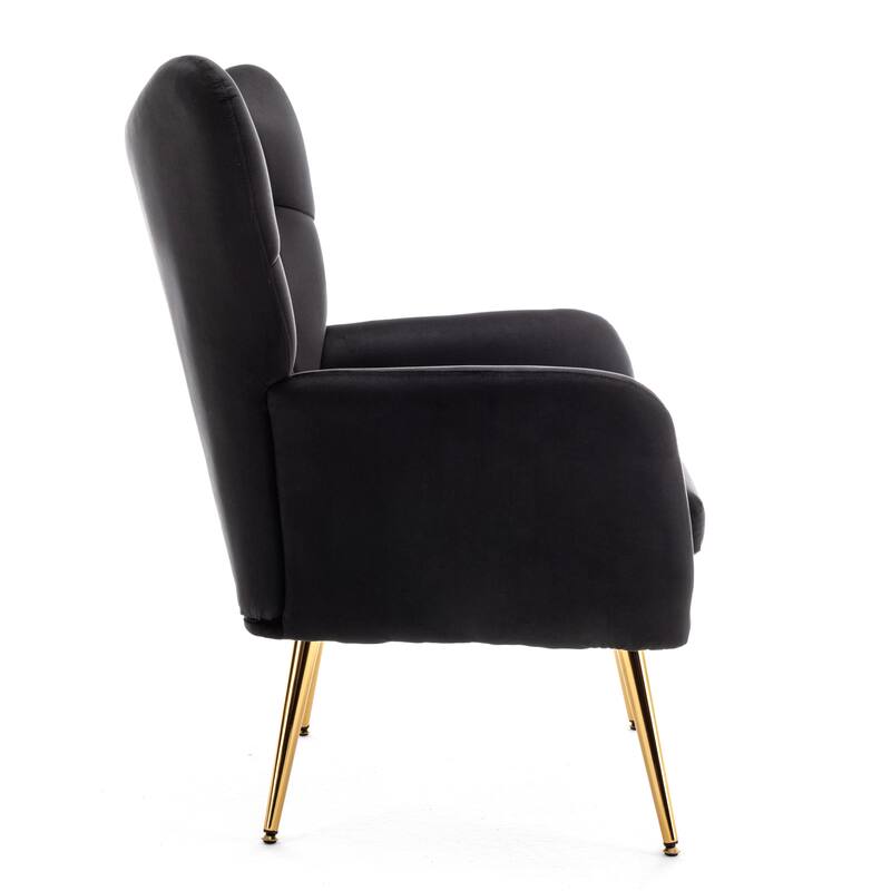 Mid Century Wingback Upholstered Accent Chair
