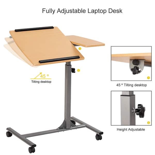 Shop Costway 1pc Adjustable Laptop Notebook Desk Table Stand
