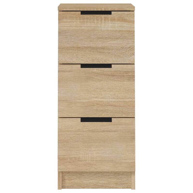vidaXL Sideboard oak Engineered wood Sideboard Square Modern