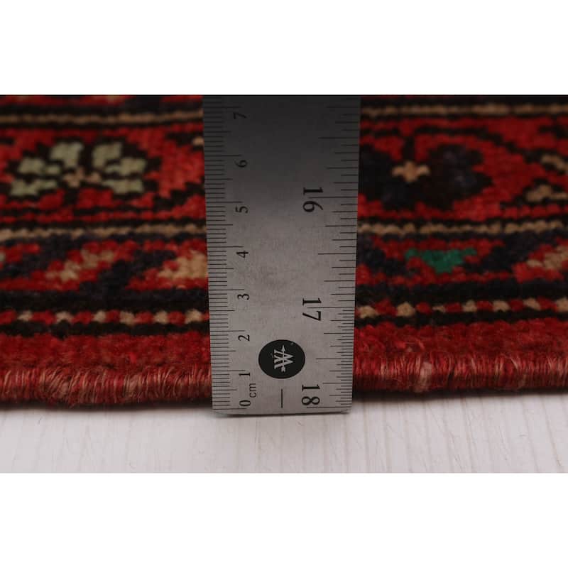 ECARPETGALLERY Hand-knotted Anadol Red Wool Rug - 3'5 x 9'9