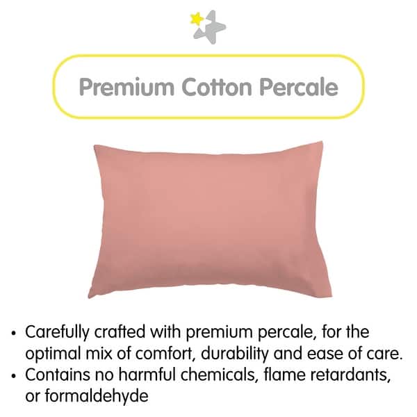 Breathablebaby Cotton Percale Pillowcase, For 13" X 18"/33 X 46 Cm Toddler Pillow Sea Creatures 2 Pack