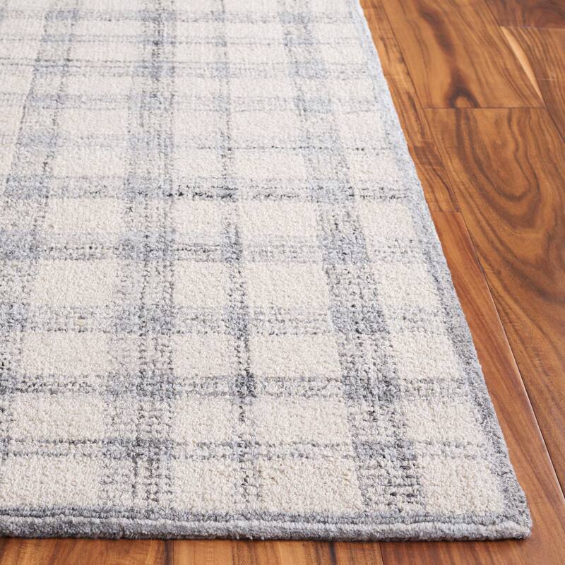 SAFAVIEH Handmade Abstract Zilia Checkered Wool Rug