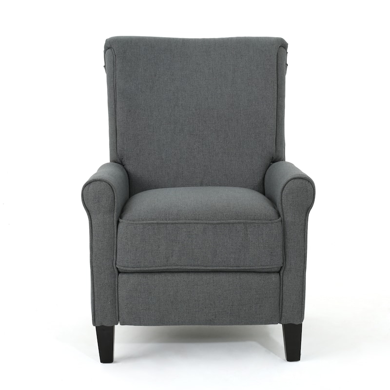 Recliner Chair for Small Spaces, Upholstered Manual Recliner with Armrests, Fabric Single Sofa Chair for Living Room