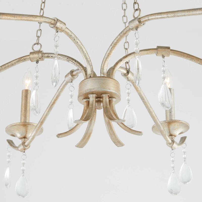 Quorum International 603-6 Lorelei 6 Light 36" Wide Crystal Candle