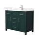 Option Green / White Quartz Top / Brushed Nickel Hardware