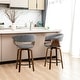 preview thumbnail 26 of 167, Glitzhome Set of 2 or 4 Modern Counter & Bar Height Wooden Swivel Bar Stools Set of 2 - Grey Woven - Counter Height