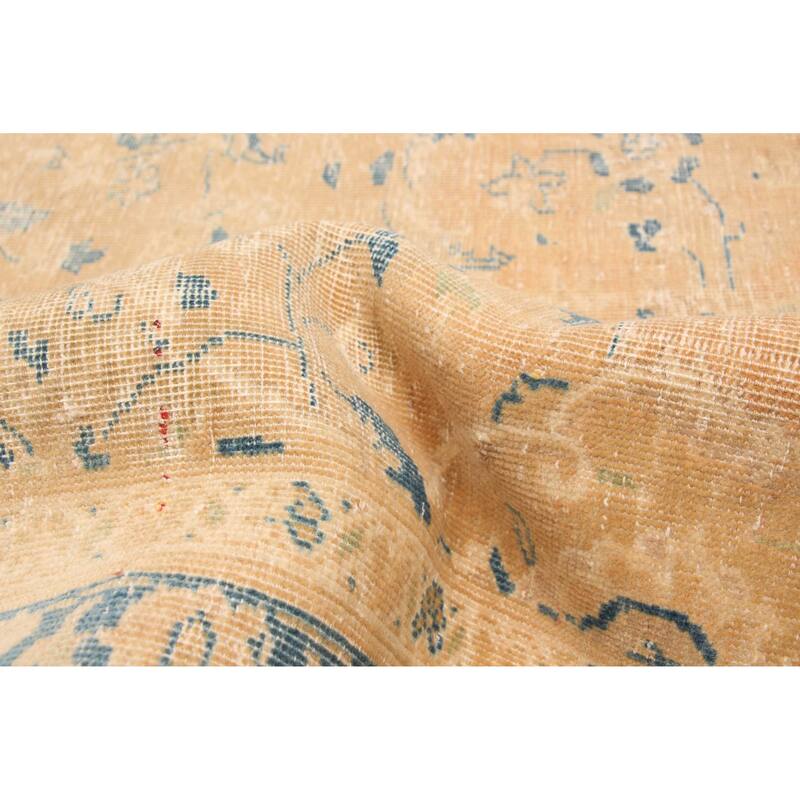 ECARPETGALLERY Hand-knotted Antalya Vintage Tan Wool Rug - 8'10 x 12'2